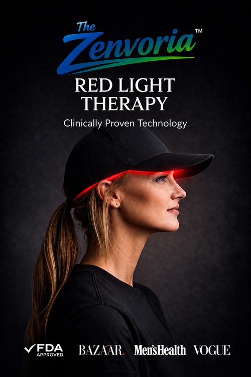 Zenvoria™ RedGlow Cap – Revives Hair from the Roots