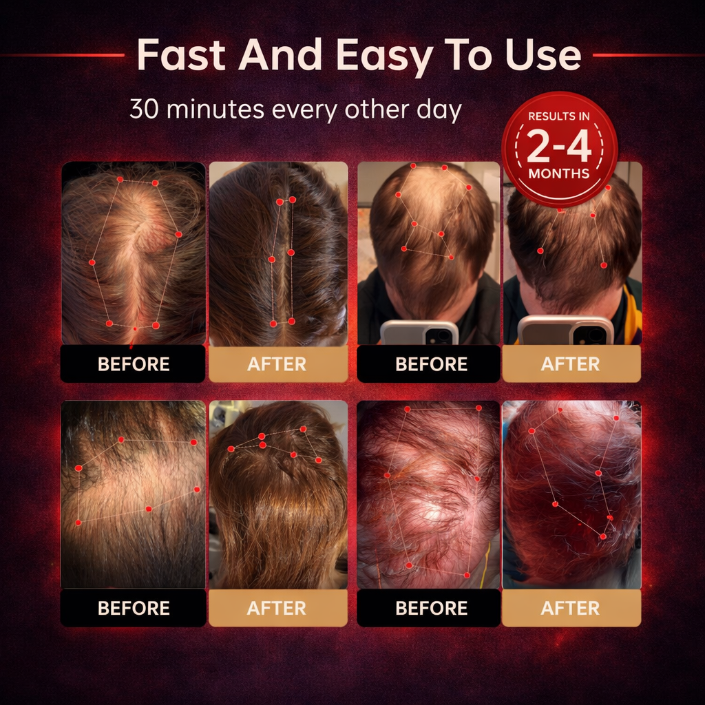 Zenvoria™ RedGlow Cap – Revives Hair from the Roots